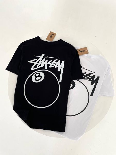 Чоловіча футболка Stussy ball біла бавовняна Теніска Стуссі гла-63 фото