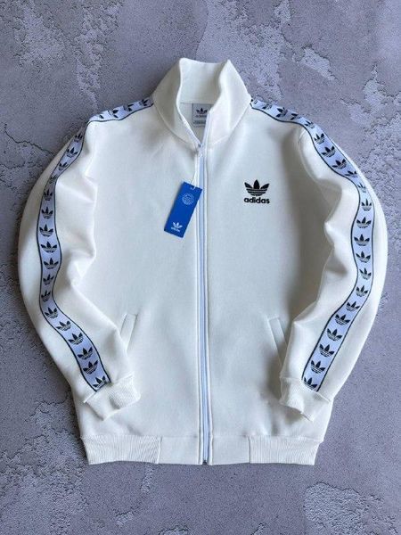 Чоловічий зимовий спортивний костюм Adidas без капюшона молочний Комплект Адідас Хар-694 фото