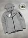 Жіноча демісезонна кофта Nike Tech Fleece сіра Dej-2 фото 3
