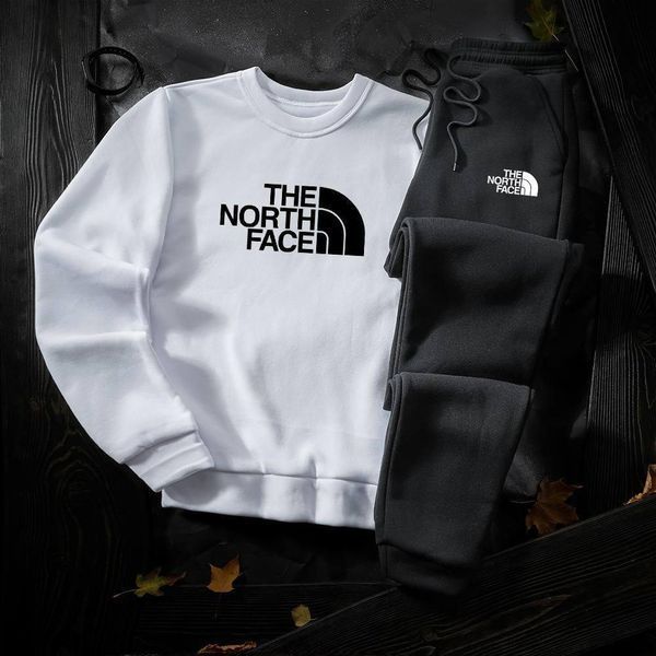 Мужской зимний спортивный костюм The North Face серый Комплект ТНФ Худи Худи Штаны Hot-7 фото