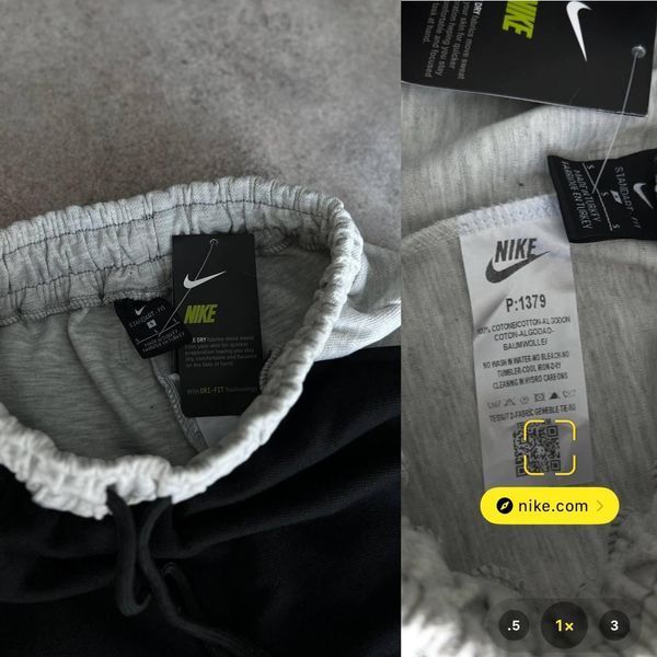 Мужские спортивные шорты Nike серые с черным хлопковые с карманами Найк Моло-KN78 фото