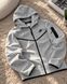 Жіноча демісезонна кофта Nike Tech Fleece сіра Dej-2 фото 2