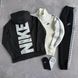 Чоловічий зимовий костюм 3в1 Nike молочний Комплект Найк Костюм з лампасами Вітровка Хар-708 фото 1
