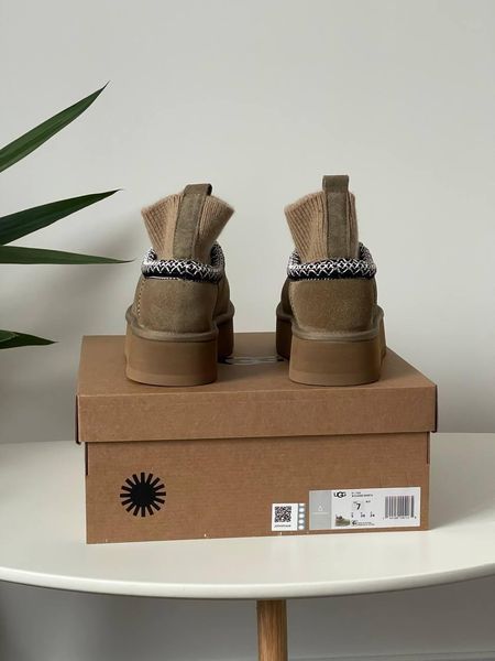 Женские зимние ботинки Ugg Tazz Sock хаки Las-1495 фото