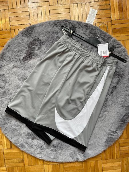 Мужские шорты Nike Big Swoosh Dry Fit серые Найк Биг Свуш Драй Фит Arm-Dr_37902 фото