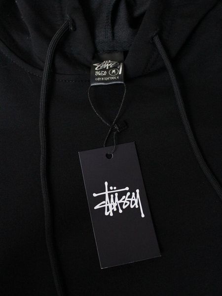 Мужское худи Stussy черное Ads-162 (коп1) фото