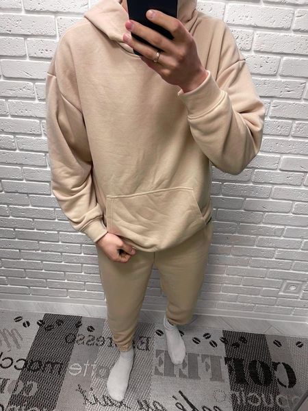 Мужской спортивный костюм оверсайз черный весенний oversize Smm-khs1 фото