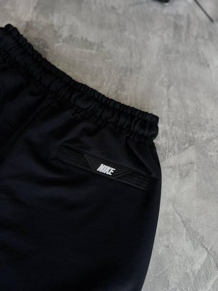 Мужской летний костюм Nike Футболка Шорты черный комплект Найк моло-34-301 фото