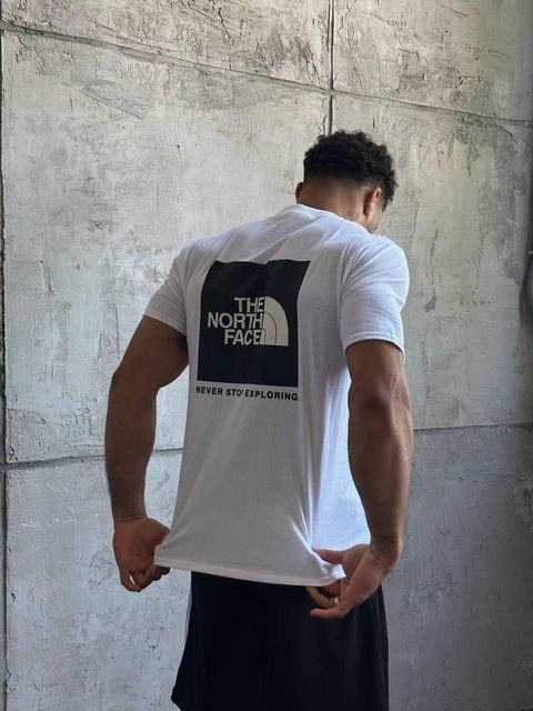 Мужская футболка The North Face белая ТНФ Гла-76 фото