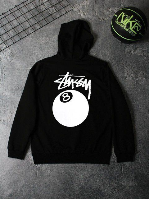Мужское худи Stussy черное Ads-162 (коп1) фото
