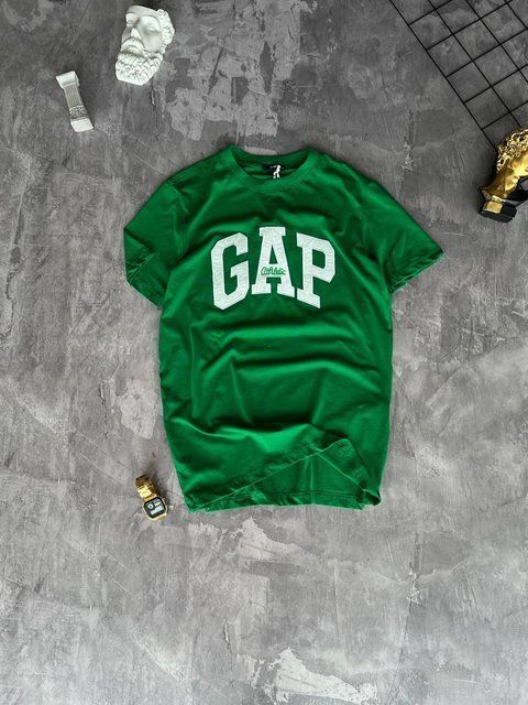 Чоловічі футболки оверсайз Gap зелена Теніска Гап Моло-8-16 фото