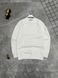 Мужской свитшот Stone Island белый с патчем Кофта Стон Айленд без капюшона Моло-780-21 фото 1