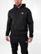 Чоловічий зимовий спортивний костюм The North Face чорний Комплект TNF на блискавці Rap-RD019/RD021 фото 3