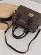 Жіноча сумка Michael Kors Hayes Duffle коричнева Any-20608-5 (коп1) фото 4