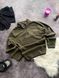 Чоловіча флісова кофта Nike хакі Фліска Найк без капюшона Pav-197 фото 2