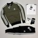 Мужской костюм Adidas 3в1 черный Комплект Адидас Свитшот Штаны Футболка Мой-25 фото 1