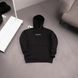 Чоловіче зимове худі Carhartt з капюшоном чорне Толстовка Кархарт Ads-488 фото 2