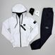 Мужской спортивный костюм Stone Island с капюшоном черный Комплект Стон Айленд Толстовка Штаны Хар-218 фото 2