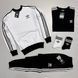 Мужской костюм Adidas 3в1 черный Комплект Адидас Свитшот Штаны Футболка Мой-25 фото 4
