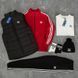 Мужской зимний спортивный костюм Adidas красный Набор Адидас Костюм Жилет Шапка Футболка без капюшона Хар-692 фото 1