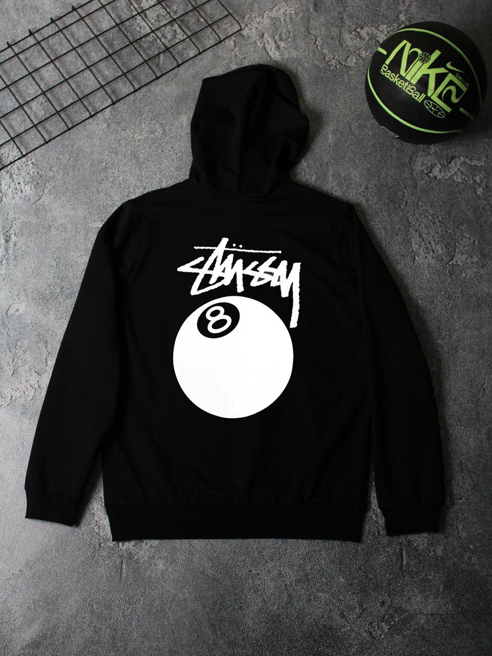 Мужское худи Stussy черное