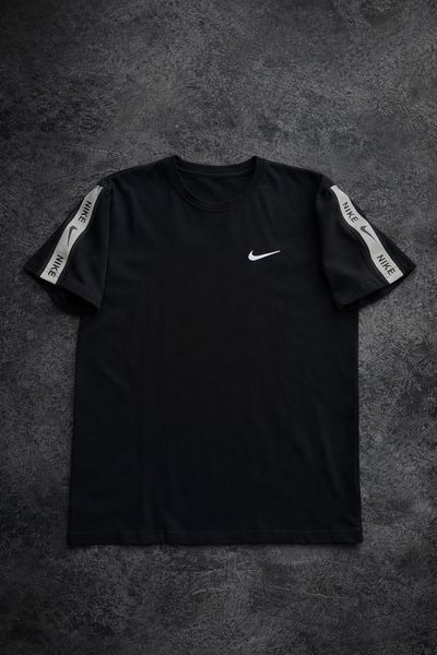 Чоловіча футболка Nike біла з лампасами Pav-150б фото