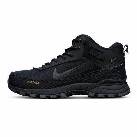 Чоловічі зимові термокросівки Nike Rivah Bid Winter Fur Gore-Tex чорні In-3076 фото