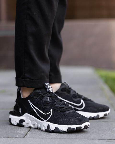 Чоловічі кросівки Nike React Vision чорні Pow-NK161 (коп1) фото