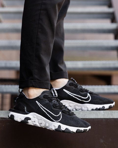Чоловічі кросівки Nike React Vision чорні Pow-NK161 (коп1) фото