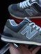 Мужские кроссовки New Balance 574 замшевые серые Arm-A574-19 фото 8