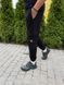 Мужские спортивные штаны Stone Island Карго черные с патчем Брюки Стон Айленд на резинке Хар-410 фото 3