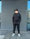 Мужской зимний спортивный костюм Nike черный Комплект Найк на змейке с капюшоном Мой-8 фото 5