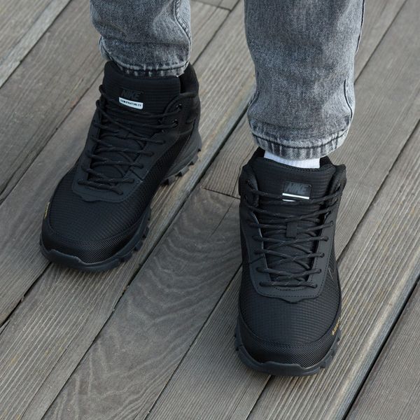 Чоловічі зимові термокросівки Nike Rivah Bid Winter Fur Gore-Tex чорні In-3076 фото
