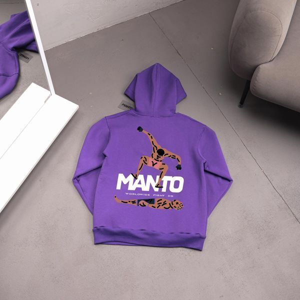Чоловіче зимове худі Manto Stomp блакитне Кофта з капюшоном Манто Ads-469 фото