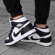Мужские зимние кроссовки Nike Air Jordan 1 черно-белые Найк Джордан кожаные Arm-A8343-ч фото 5