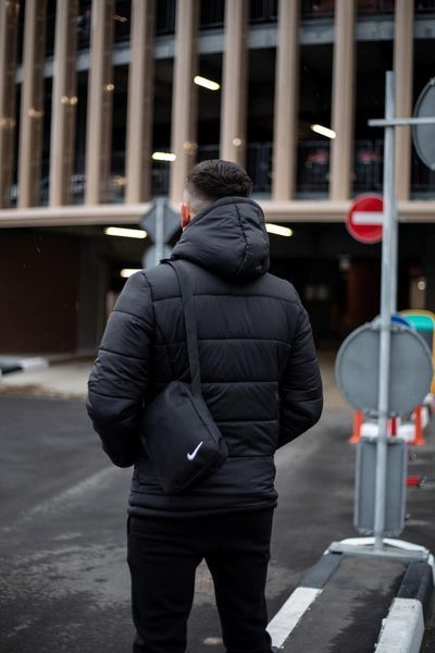 Мужской зимний комплект Nike Штаны Барсетка черная Intr-1592391894 фото