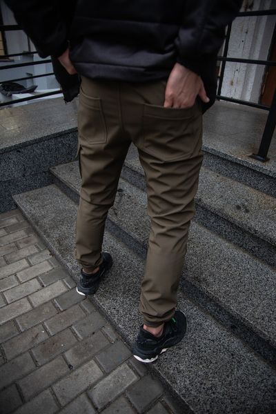 Мужские зимние тактические штаны Soft Shell хаки Intr-1589544248 фото