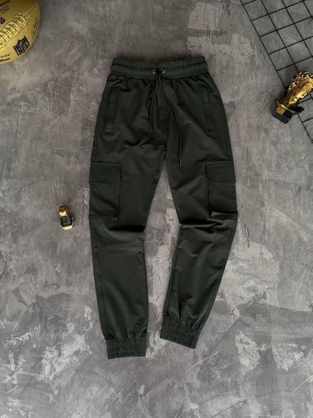 Мужские спортивные штаны Calvin Klein карго хаки Брюки Кельвин Кляйн Моло-KC-4 фото