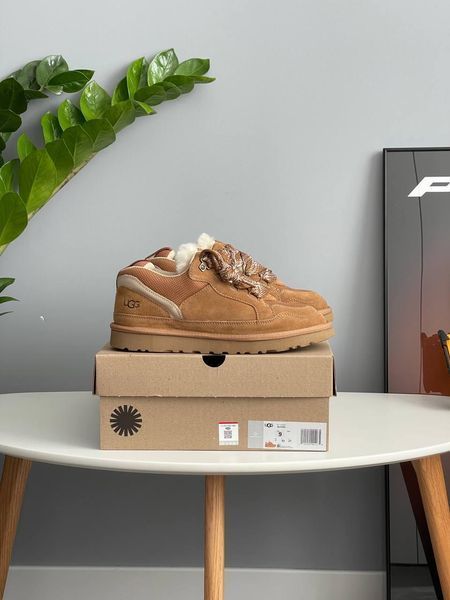 Жіночі зимові кросівки UGG Lowmel Sneaker бежеві Las-1918 фото