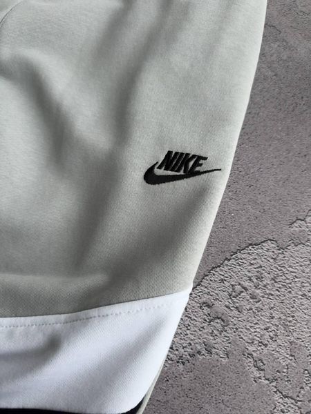 Чоловічий спортивний оверсайз костюм Nike Big Swoosh сірий Комплект Найк Біг Свуш Худі Штани Хар-587 фото
