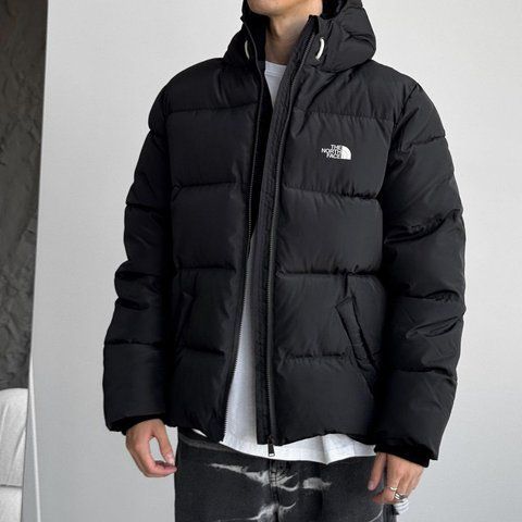 Мужская зимняя куртка The North Face черная Пуховик Зе Норд Фейс Мой-9 фото
