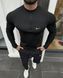 Чоловічий спортивний рашгард Nike на змійці чорний Кофта Найк для спорту Моло-GH403 фото 8