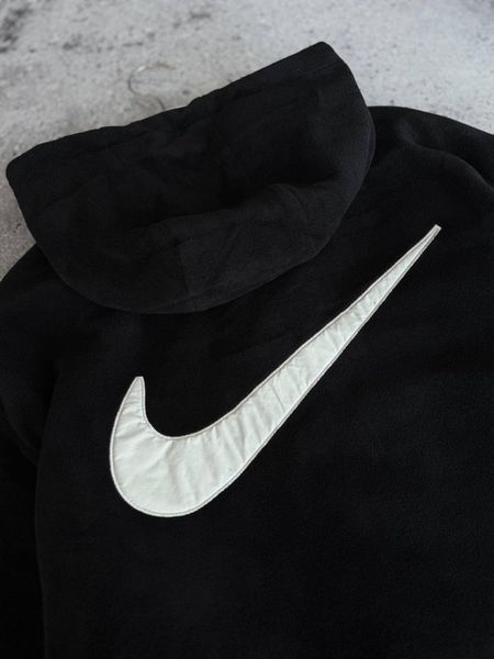 Чоловіча зимова двостороння куртка Nike чорно-сіра Пуховик Найк Моло-JORD152 фото