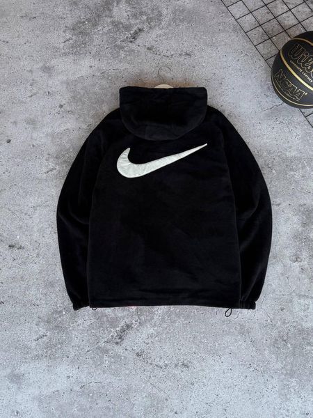 Чоловіча зимова двостороння куртка Nike чорно-сіра Пуховик Найк Моло-JORD152 фото
