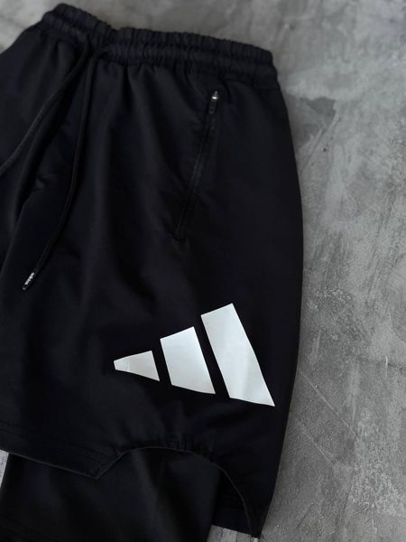 Мужские спортивные шорты Adidas черные для тренировок Адидас Моло-GH701 фото