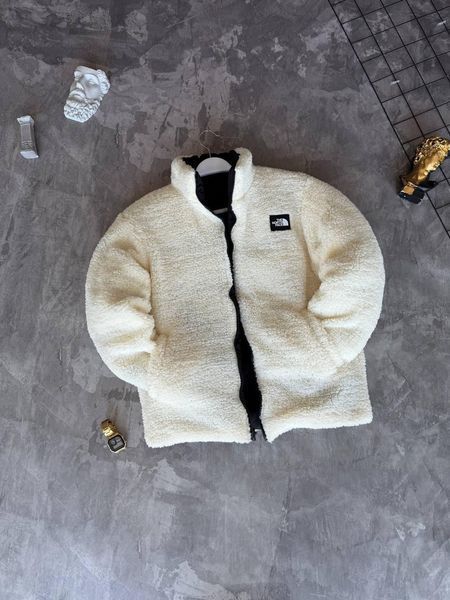 Мужская зимняя куртка The North Face без капюшона черная двухсторонняя Пуховик Зе Норд Фейс Моло-TNF100 фото