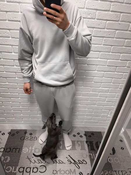 Мужской спортивный костюм оверсайз черный весенний oversize Smm-khs1 фото