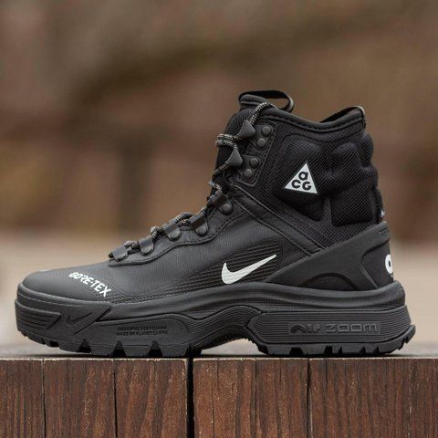 Мужские зимние высокие термокроссовки Nike ACG Gore-Tex черные Inter-1874 фото