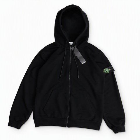 Чоловіча кофта Stone Island чорна Ads-734 (коп1) фото