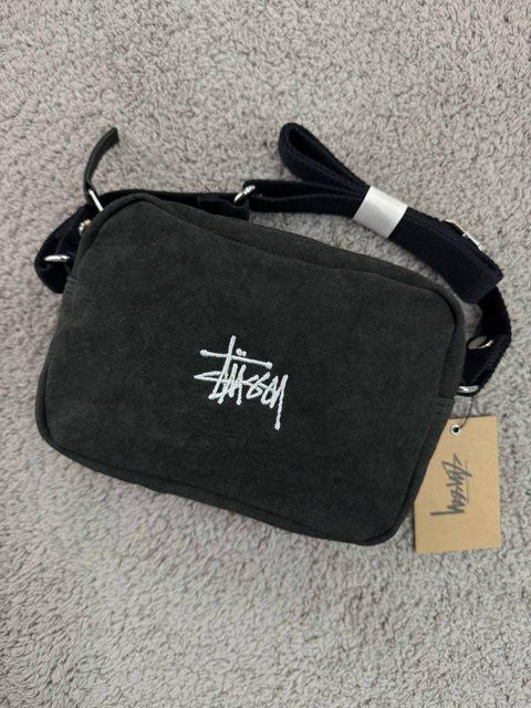 Мессенджер Stussy тканевый черный Сумка через плече Стуси Cap-0140 фото